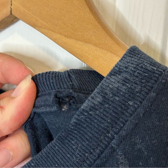 Y2K Easy Riders Pow Mia Navy Blue Eagle Motorcycle All Over Print Long Sleeve M - Picture 6 of 8